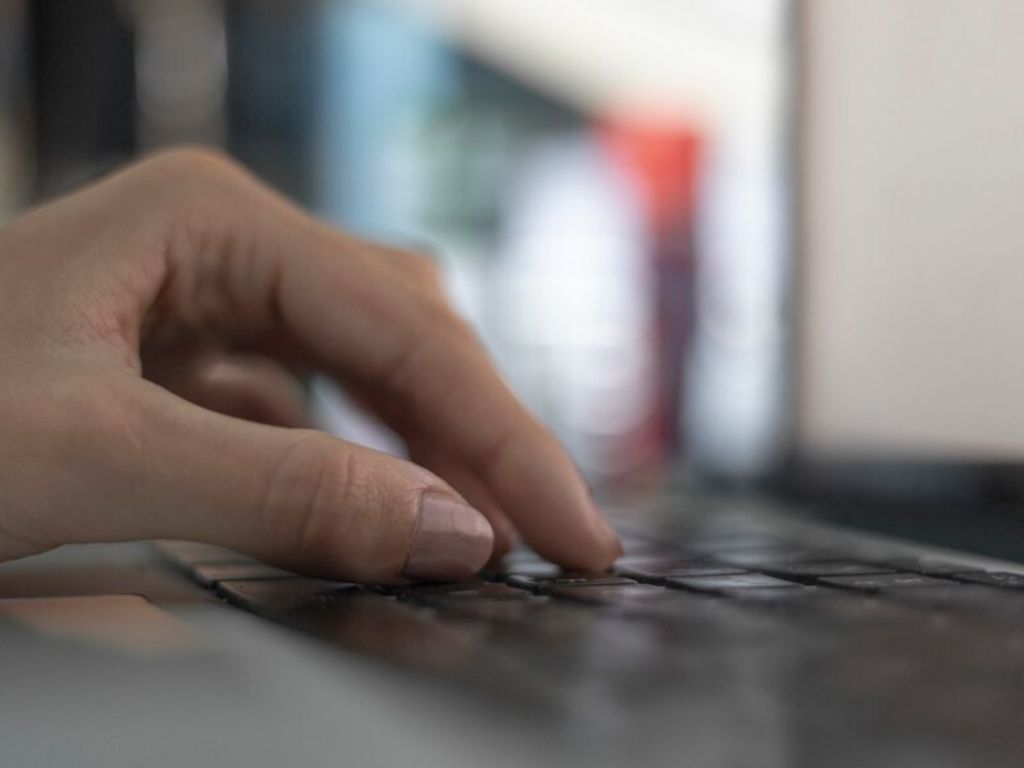 Close-up of WS PC Switch Films installed on a mechanical keyboard switch.