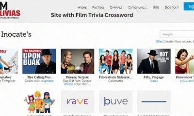 Site with Film Trivia Crossword